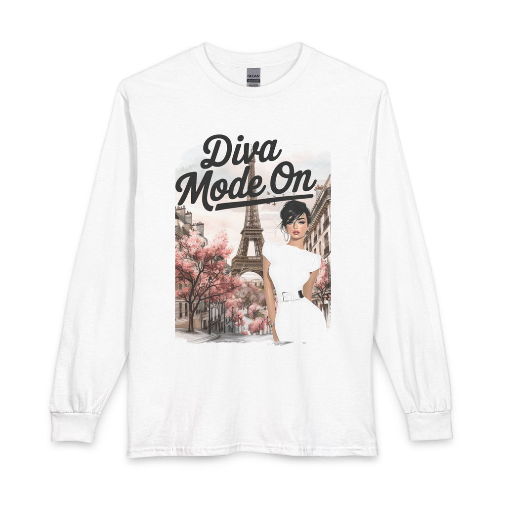 Diva Mode On Long Sleeve Tee