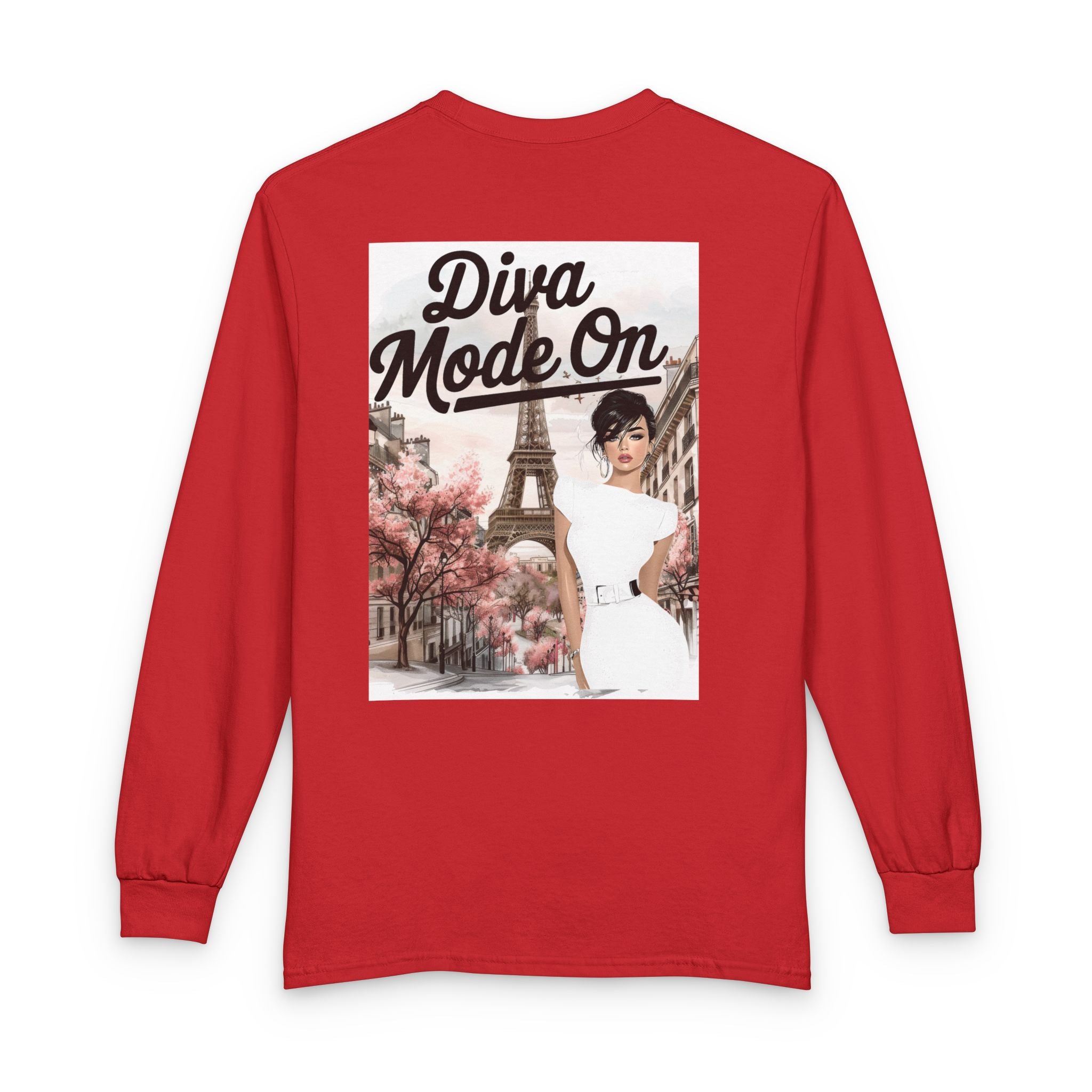 Diva Mode On Long Sleeve Tee