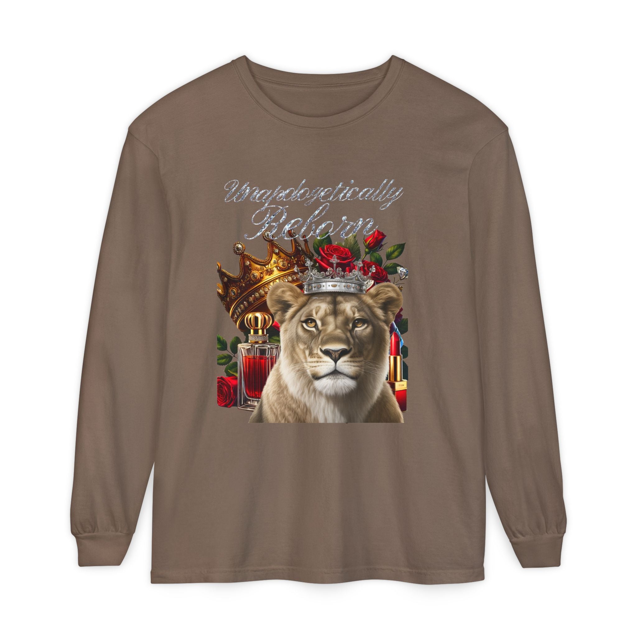 Unapologetically Reborn Long-Sleeve Tee — Strength, Redefined