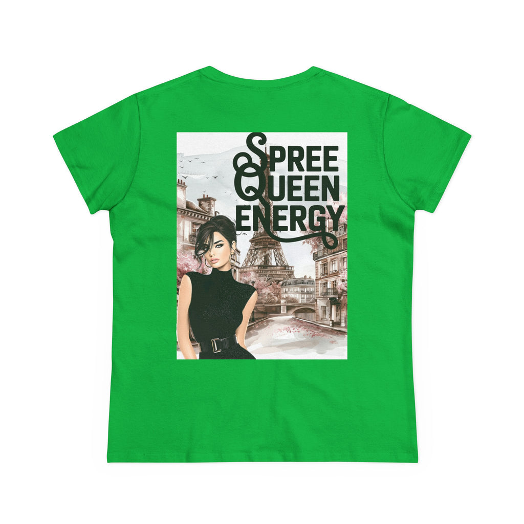 Spree Queen Energy Tee — Paris Fashion Graphic Women's T‑Shirt