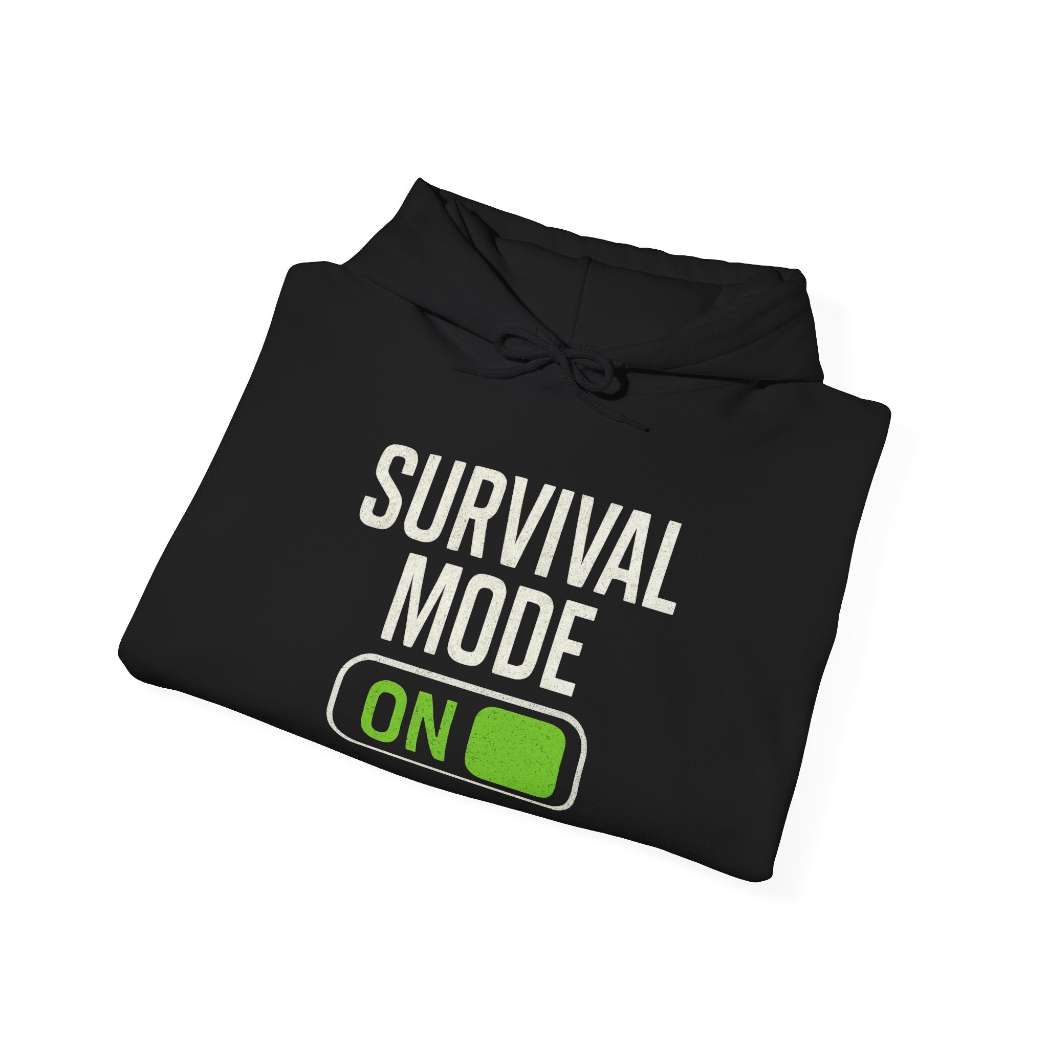 Survival Mode On Hoodie — Casual Graphic Pullover for Everyday Comfort