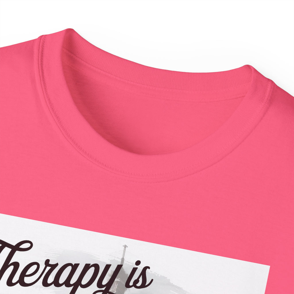 Fashion Quote Tee — "Therapy Is Temporary, Fashion Is Forever" Graphic T-Shirt