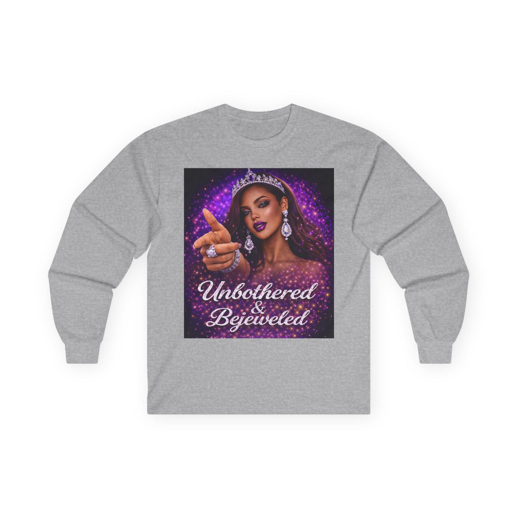 Unbothered & Bejeweled Long Sleeve Tee
