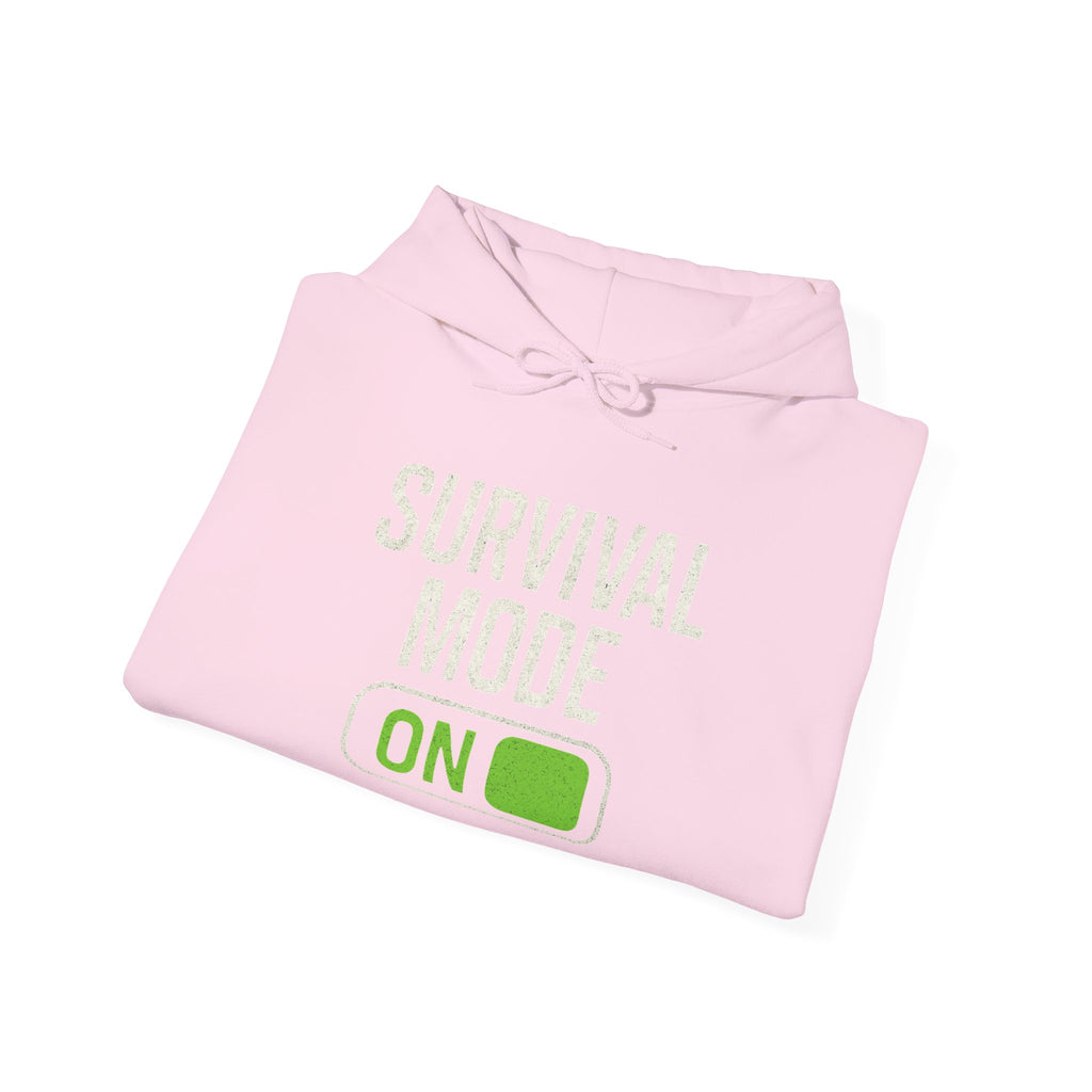 Survival Mode On Hoodie — Casual Graphic Pullover for Everyday Comfort