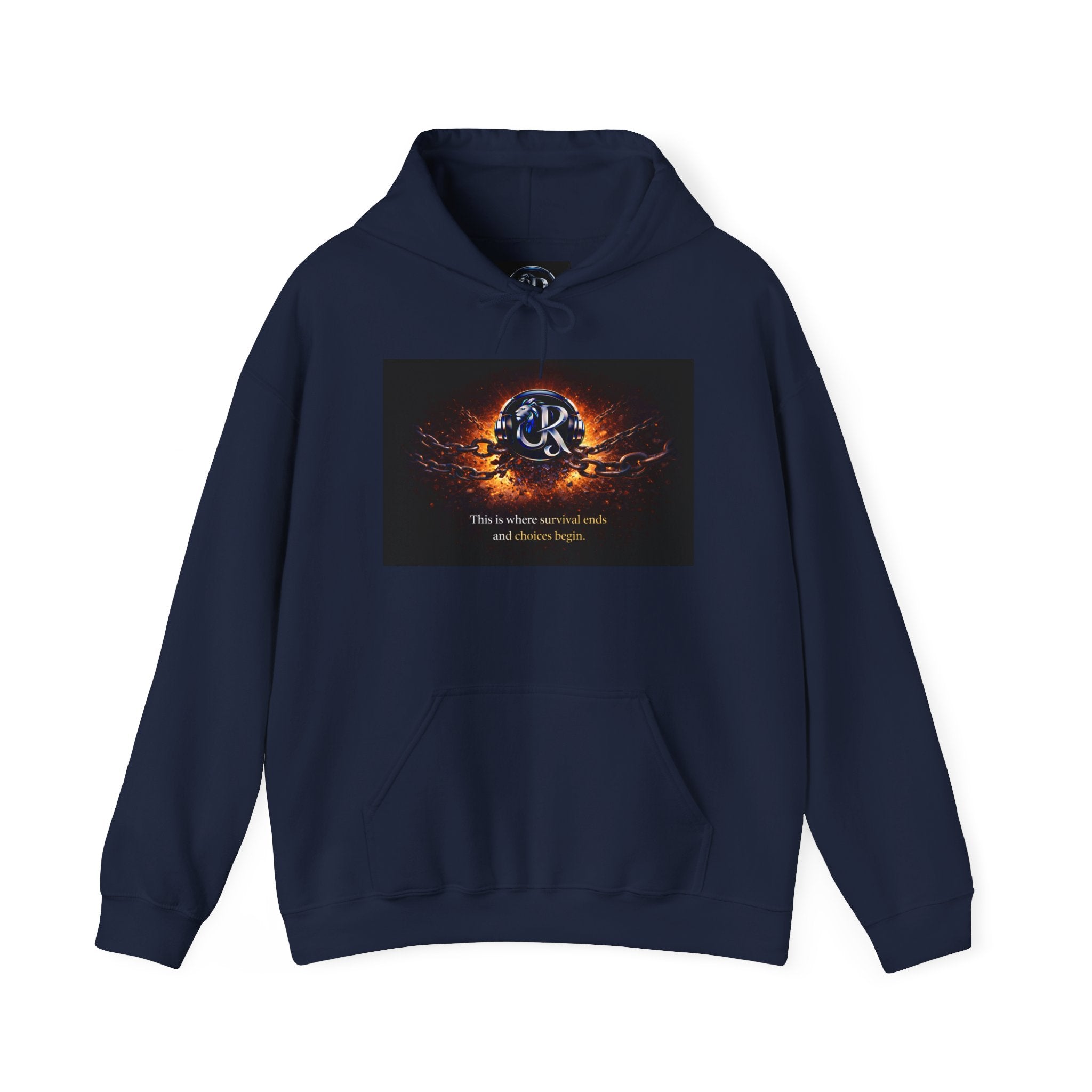 Ember Crest Hoodie — "This is where warrior souls and dreams begin" Graphic Pullover