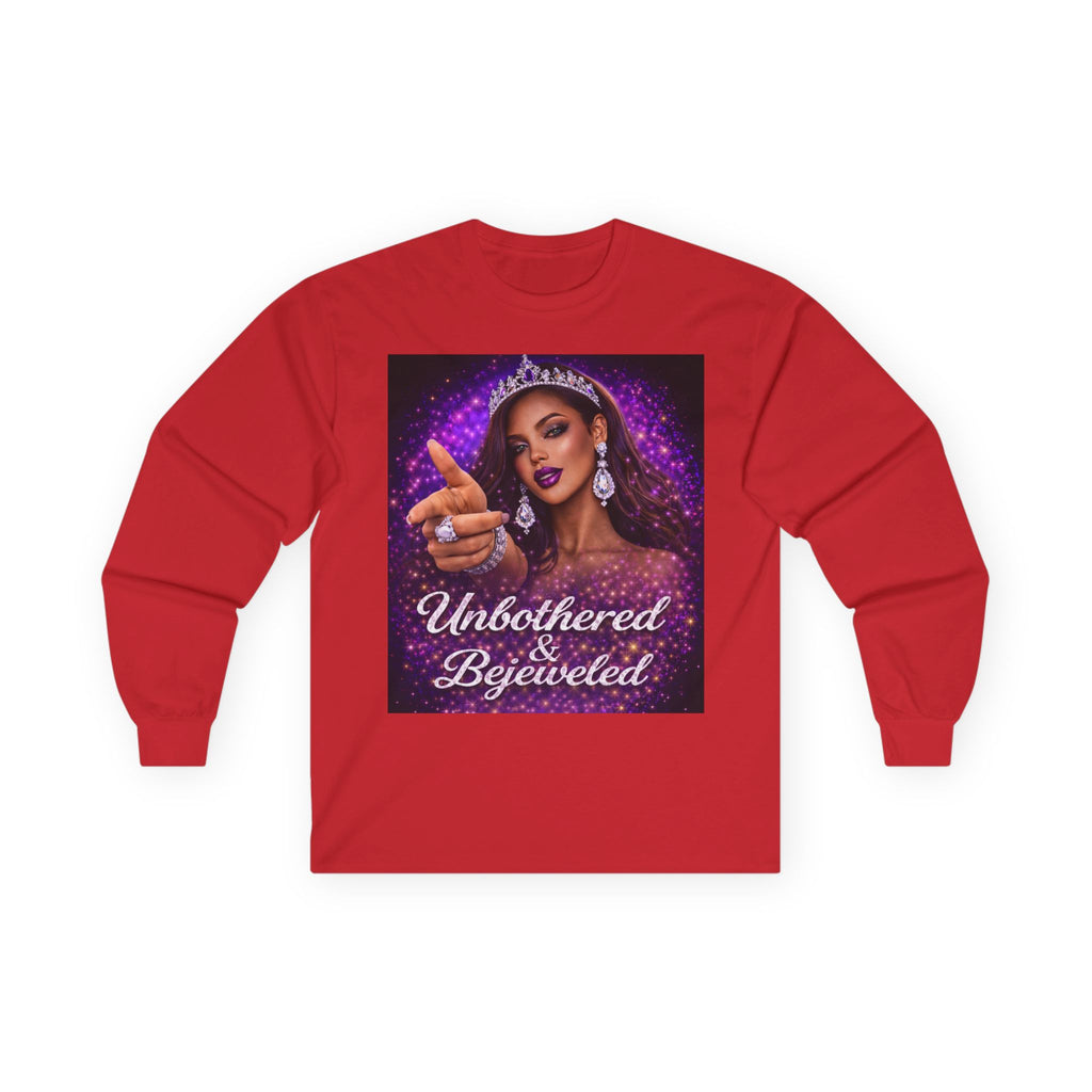 Unbothered & Bejeweled Long Sleeve Tee