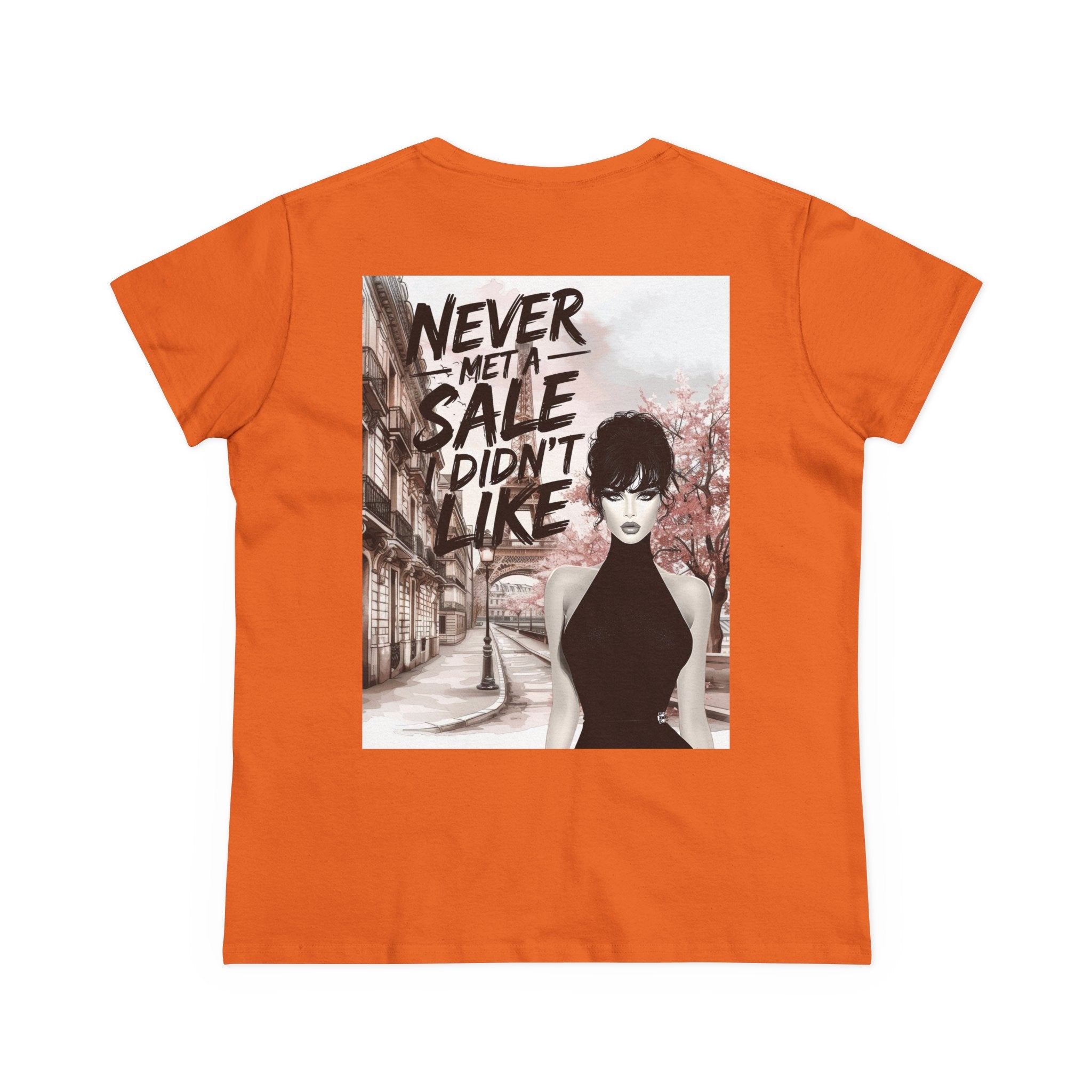 Graphic Tee — 'Never Met a Sale I Didn't Like' Women's Fashion T-Shirt