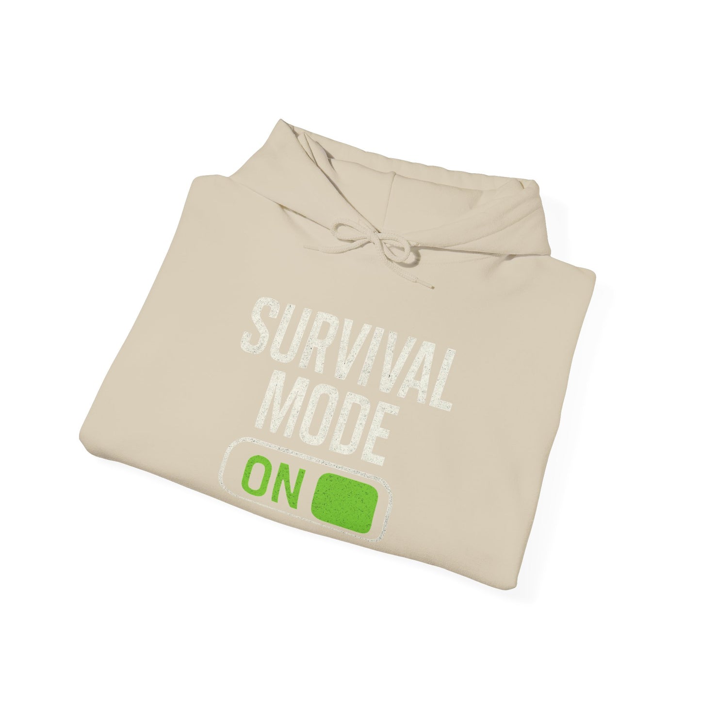 Survival Mode On Hoodie — Casual Graphic Pullover for Everyday Comfort