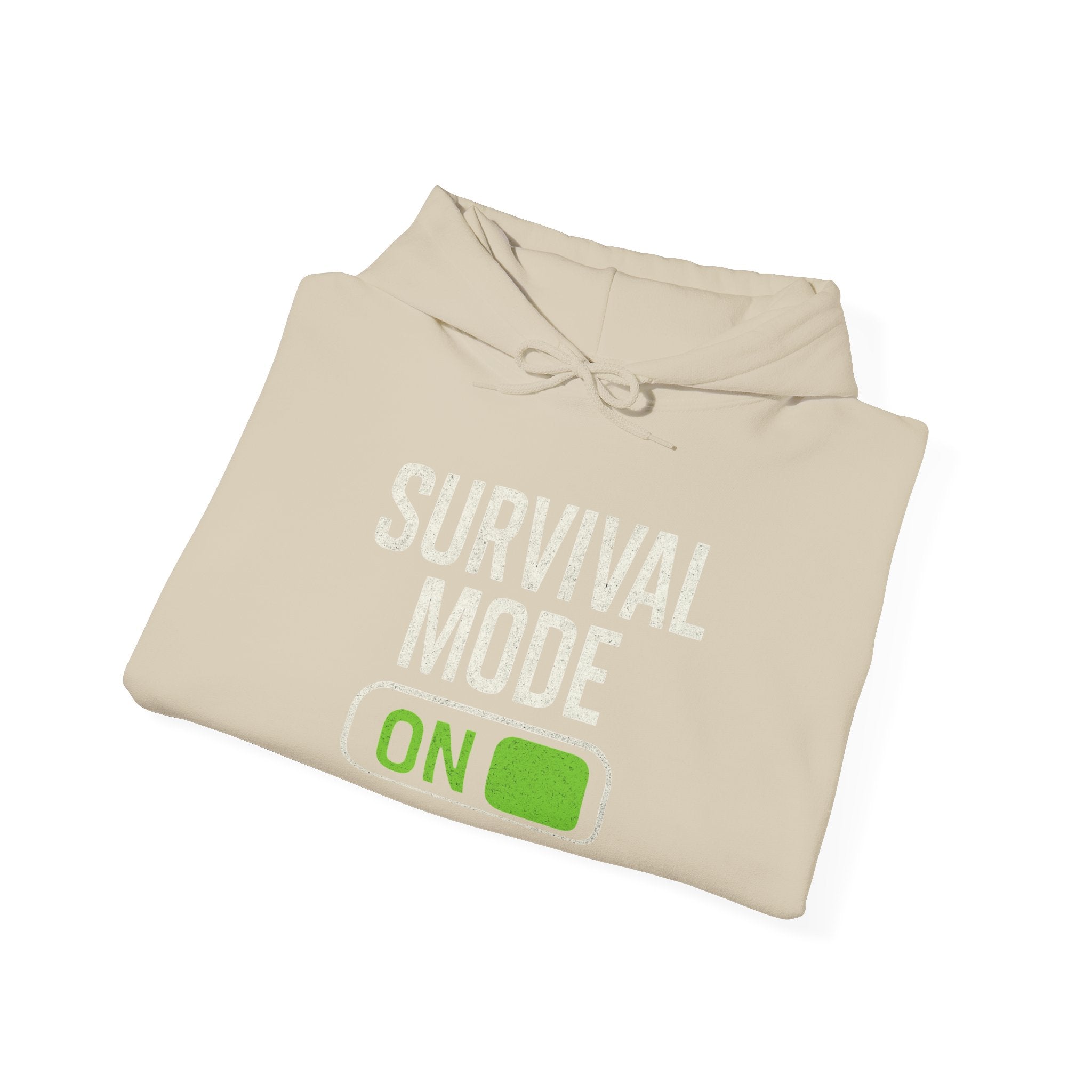 Survival Mode On Hoodie — Casual Graphic Pullover for Everyday Comfort