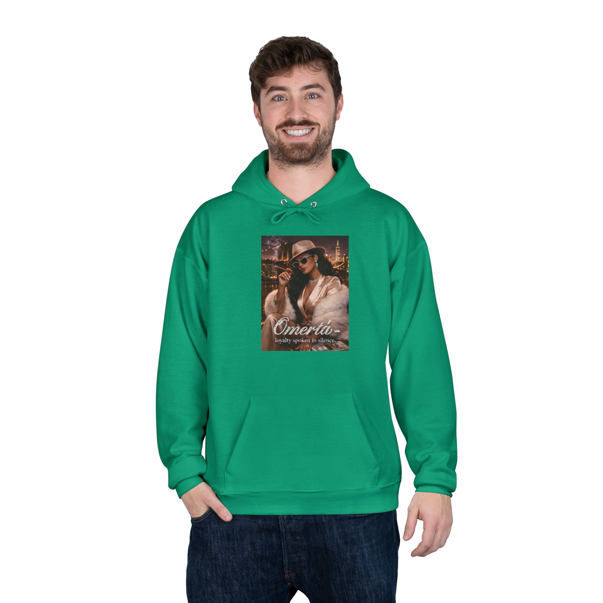 Vintage Cigarette Girl Hoodie — 'Cinerilla' Retro Pinup Pullover