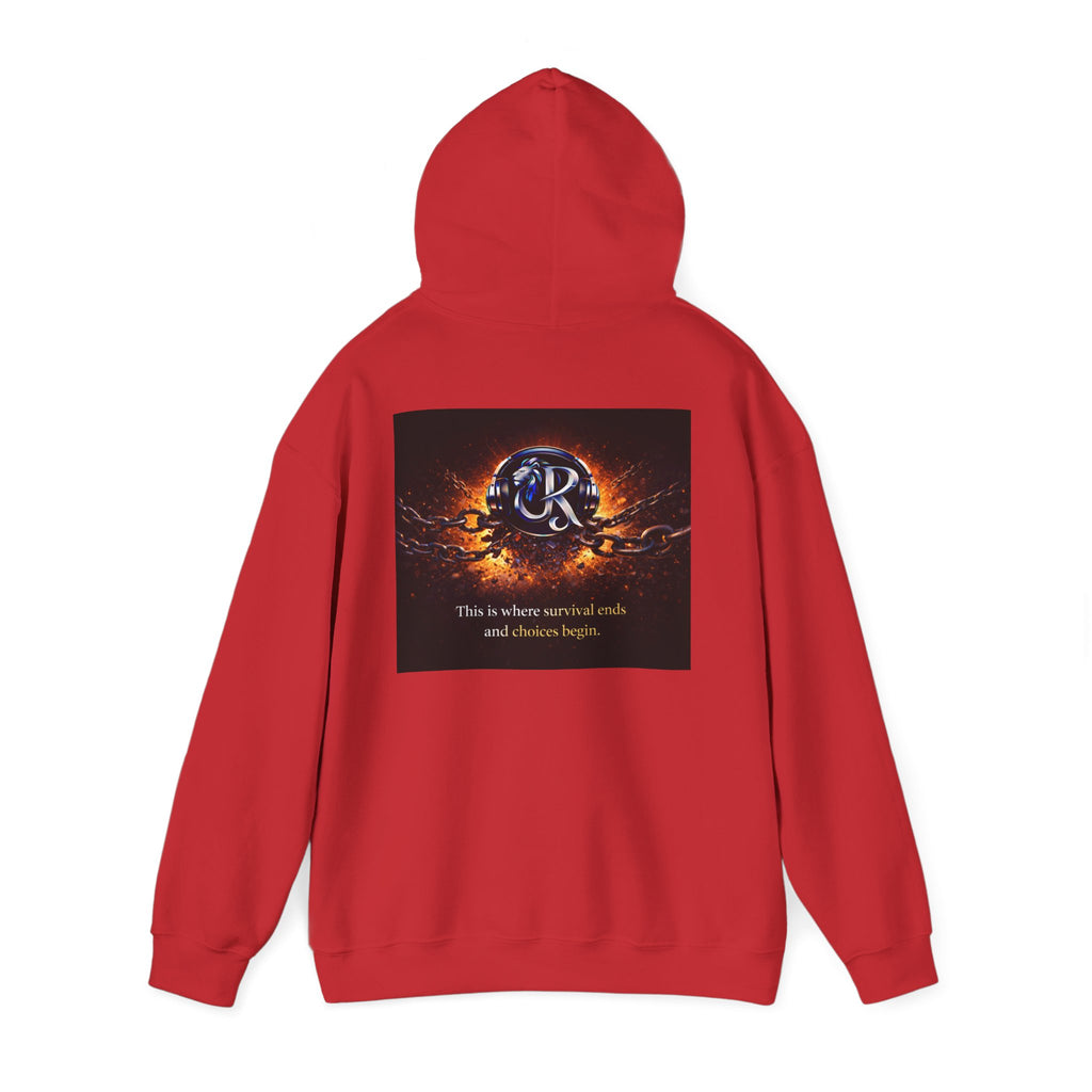 Ember Crest Hoodie — "This is where warrior souls and dreams begin" Graphic Pullover