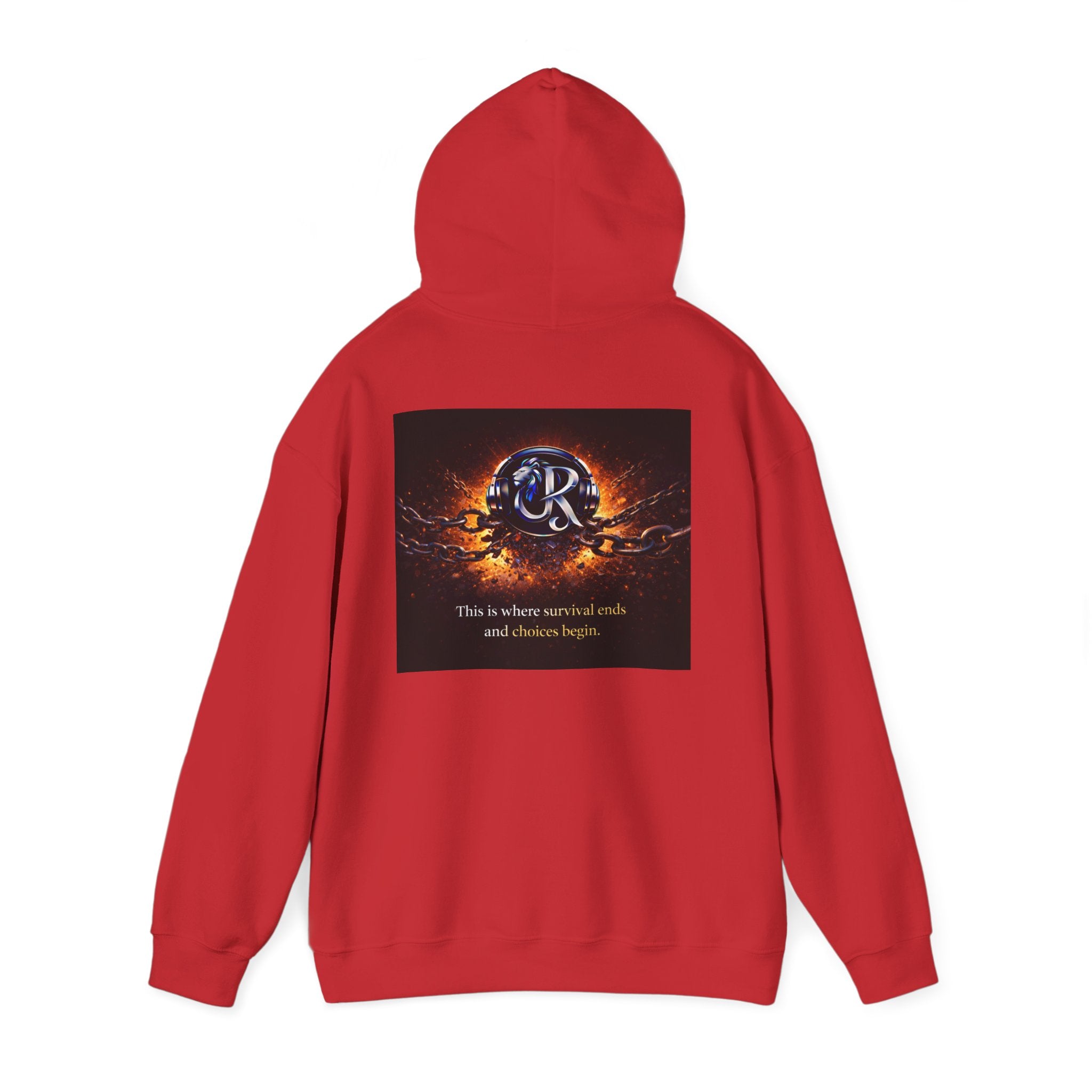 Ember Crest Hoodie — "This is where warrior souls and dreams begin" Graphic Pullover