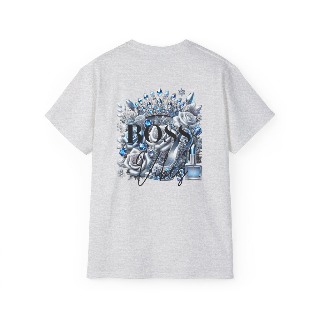 Boss Lady Tee — Women's Empowerment Graphic T‑Shirt (Crown & Roses Design)