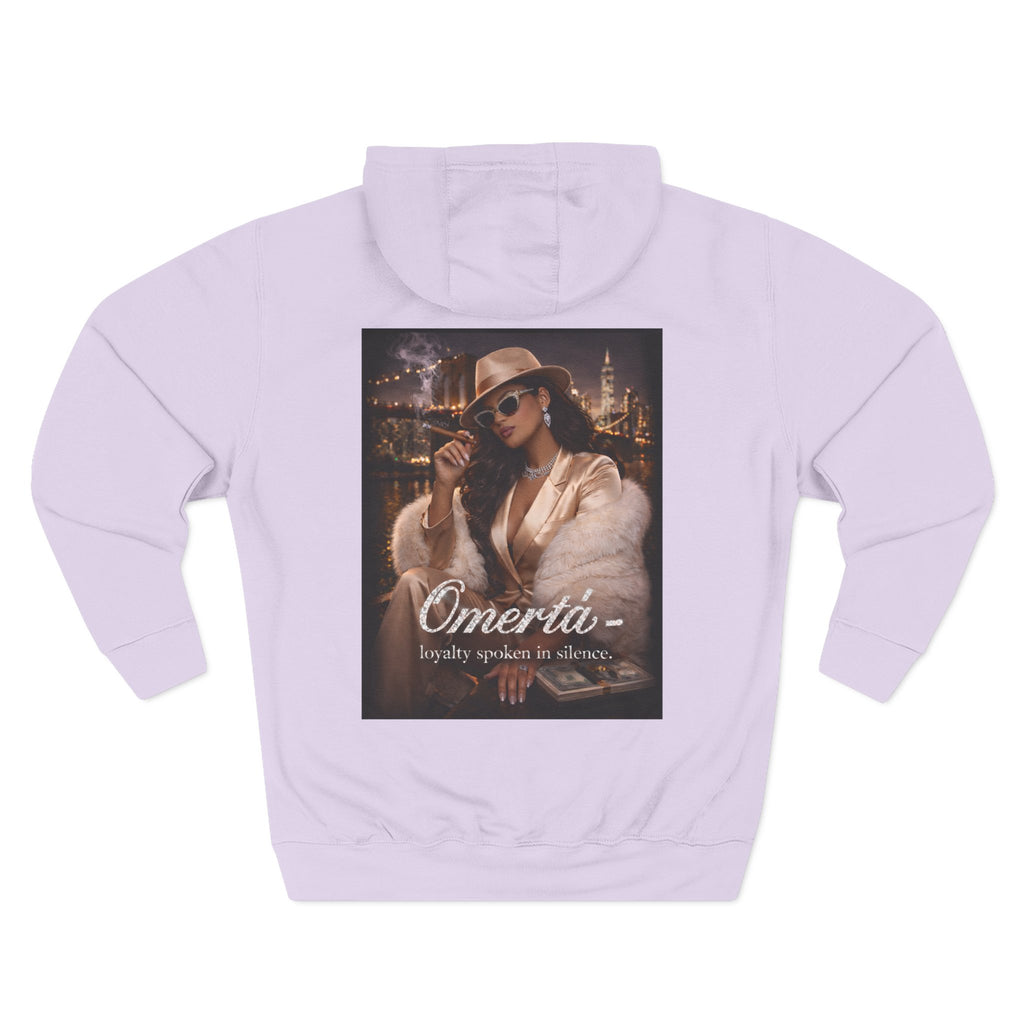 Omertà Vintage Mafia Hoodie — 'Loyalty Speaks in Silence' Graphic Pullover