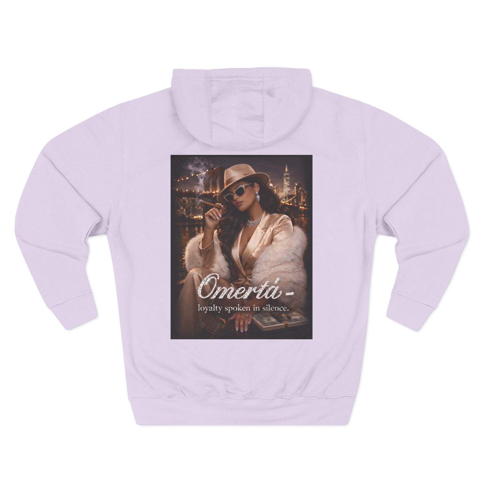 Omertà Vintage Mafia Hoodie — 'Loyalty Speaks in Silence' Graphic Pullover