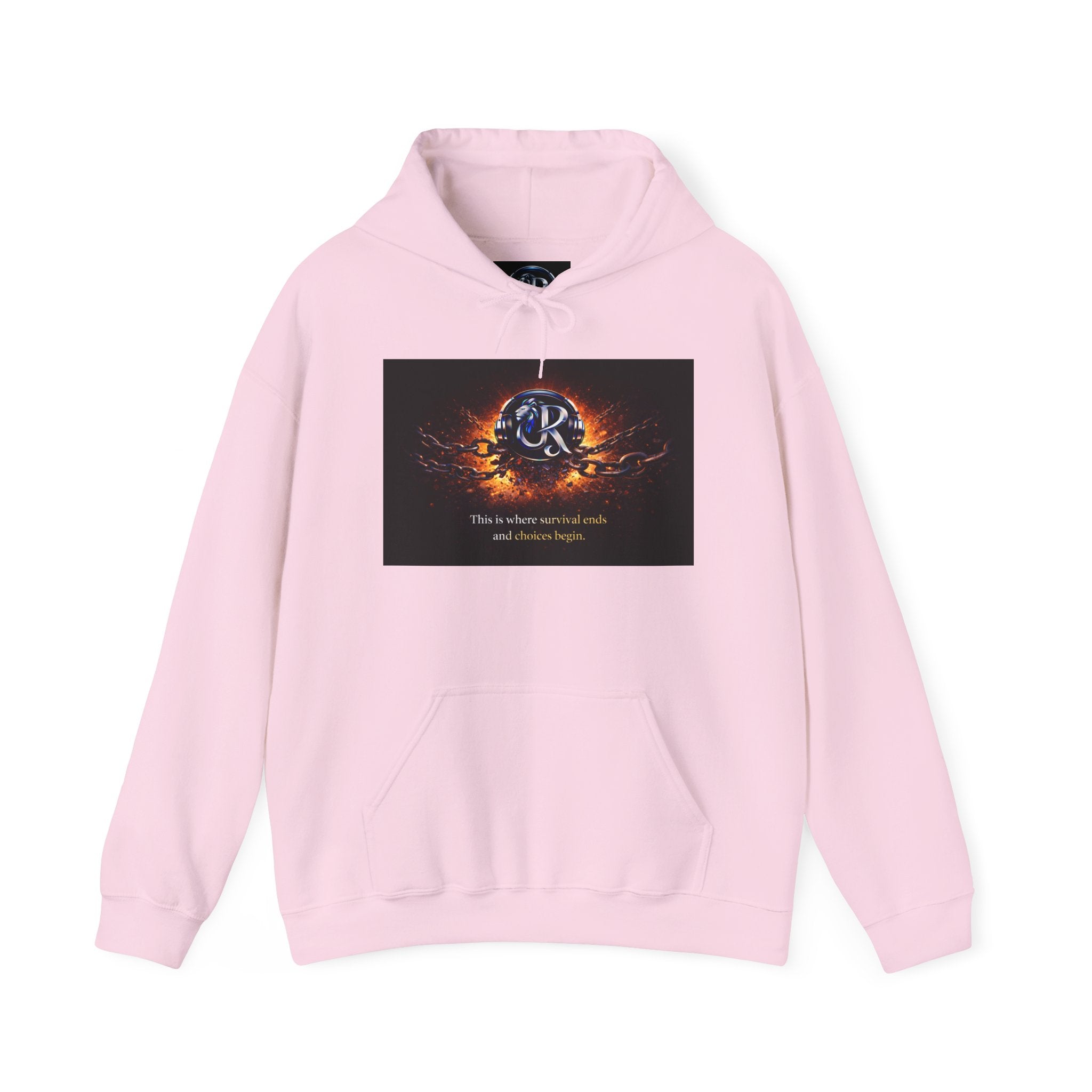 Ember Crest Hoodie — "This is where warrior souls and dreams begin" Graphic Pullover