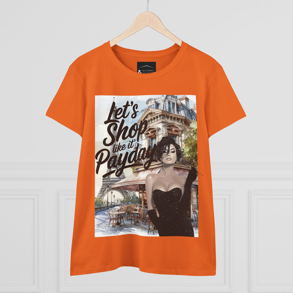 Let’s Shop Like It’s Payday Tee — Retro Chic Women’s Graphic T-Shirt