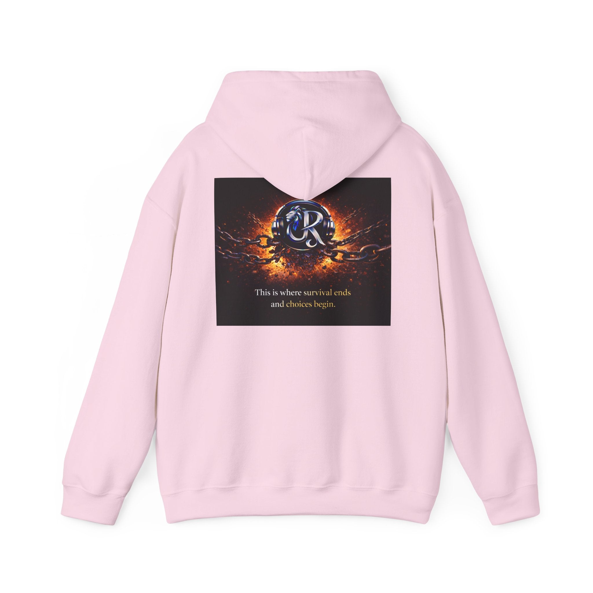 Ember Crest Hoodie — "This is where warrior souls and dreams begin" Graphic Pullover