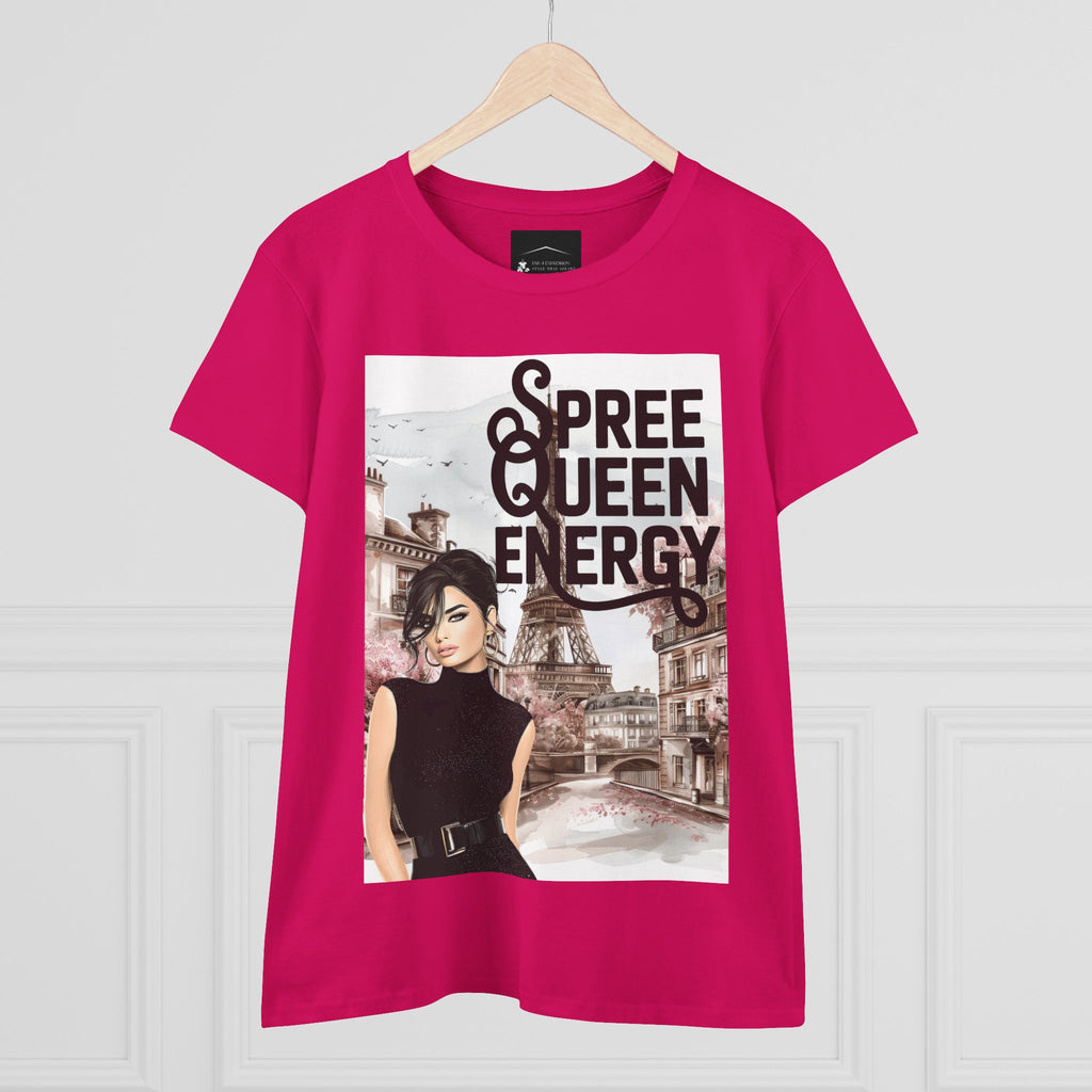 Spree Queen Energy Tee — Paris Fashion Graphic Women's T‑Shirt