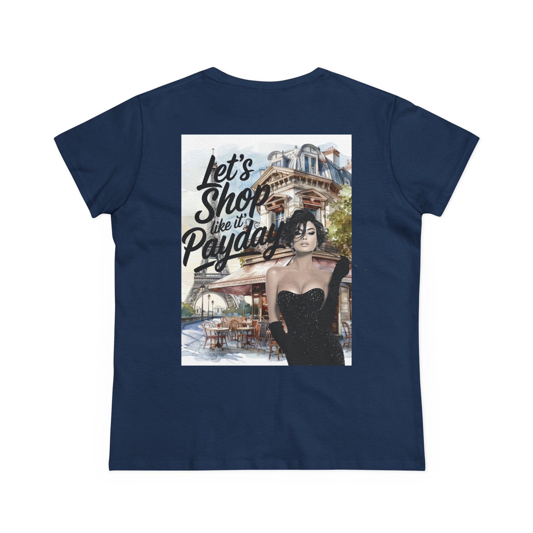 Let’s Shop Like It’s Payday Tee — Retro Chic Women’s Graphic T-Shirt