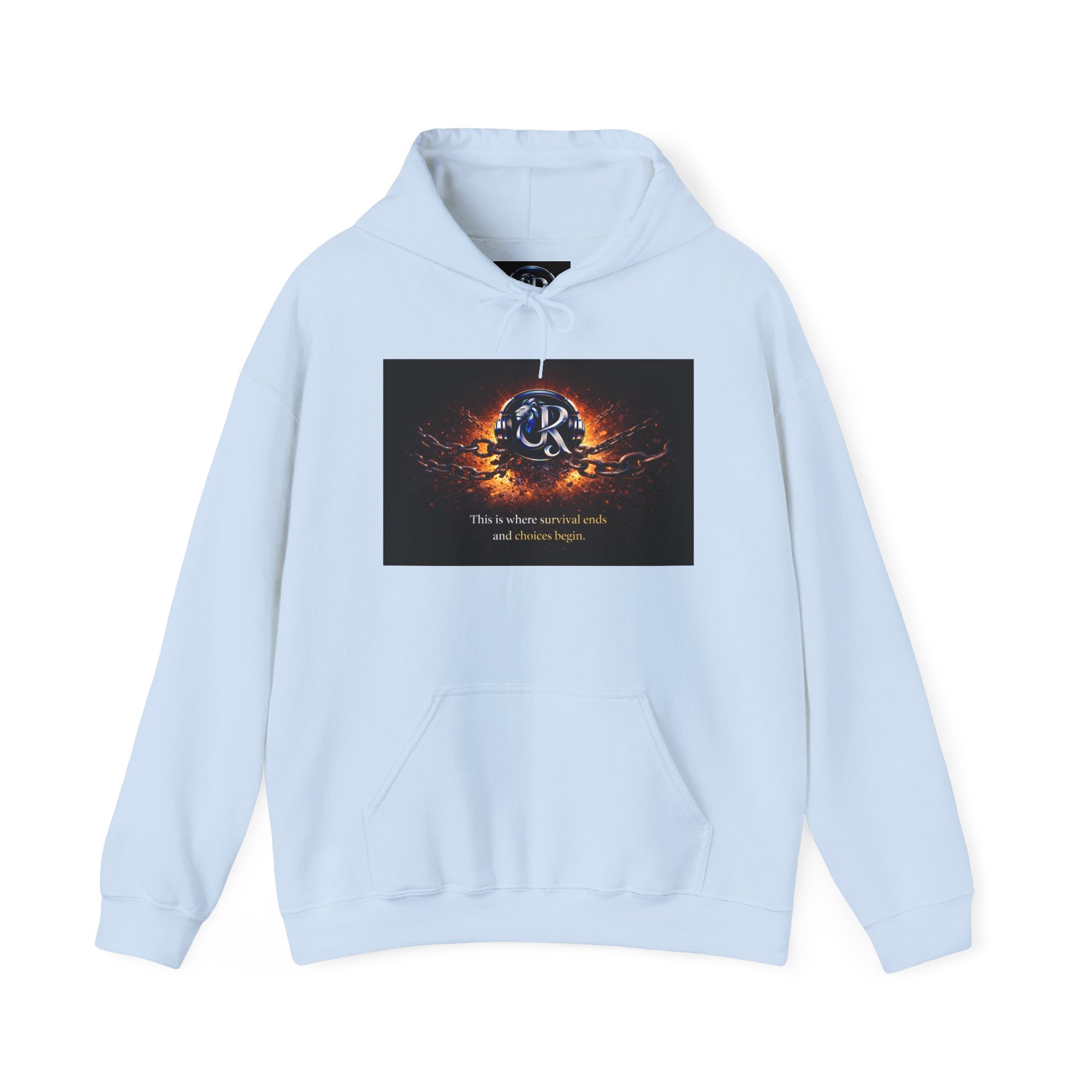 Ember Crest Hoodie — "This is where warrior souls and dreams begin" Graphic Pullover