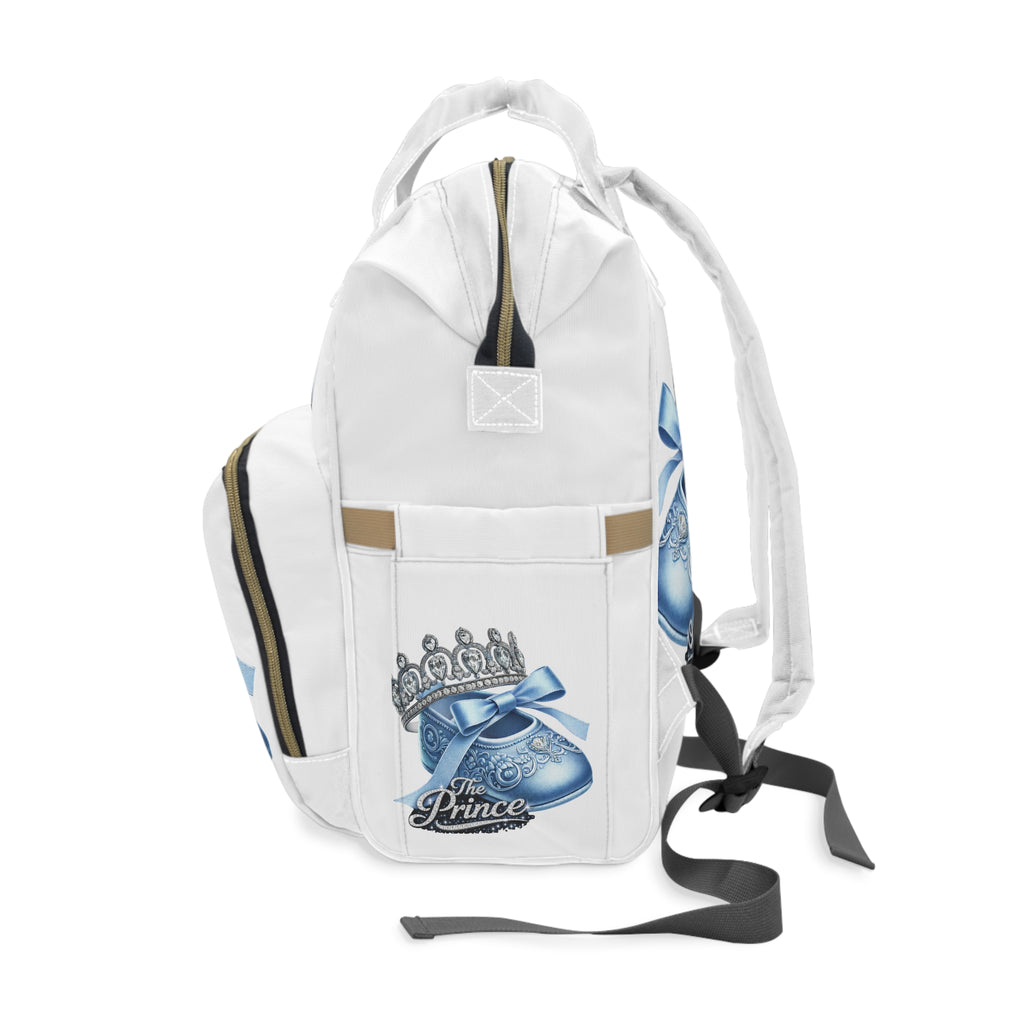 The Prince Blue Crown Diaper Backpack