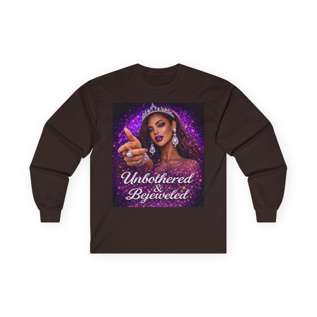 Unbothered & Bejeweled Long Sleeve Tee
