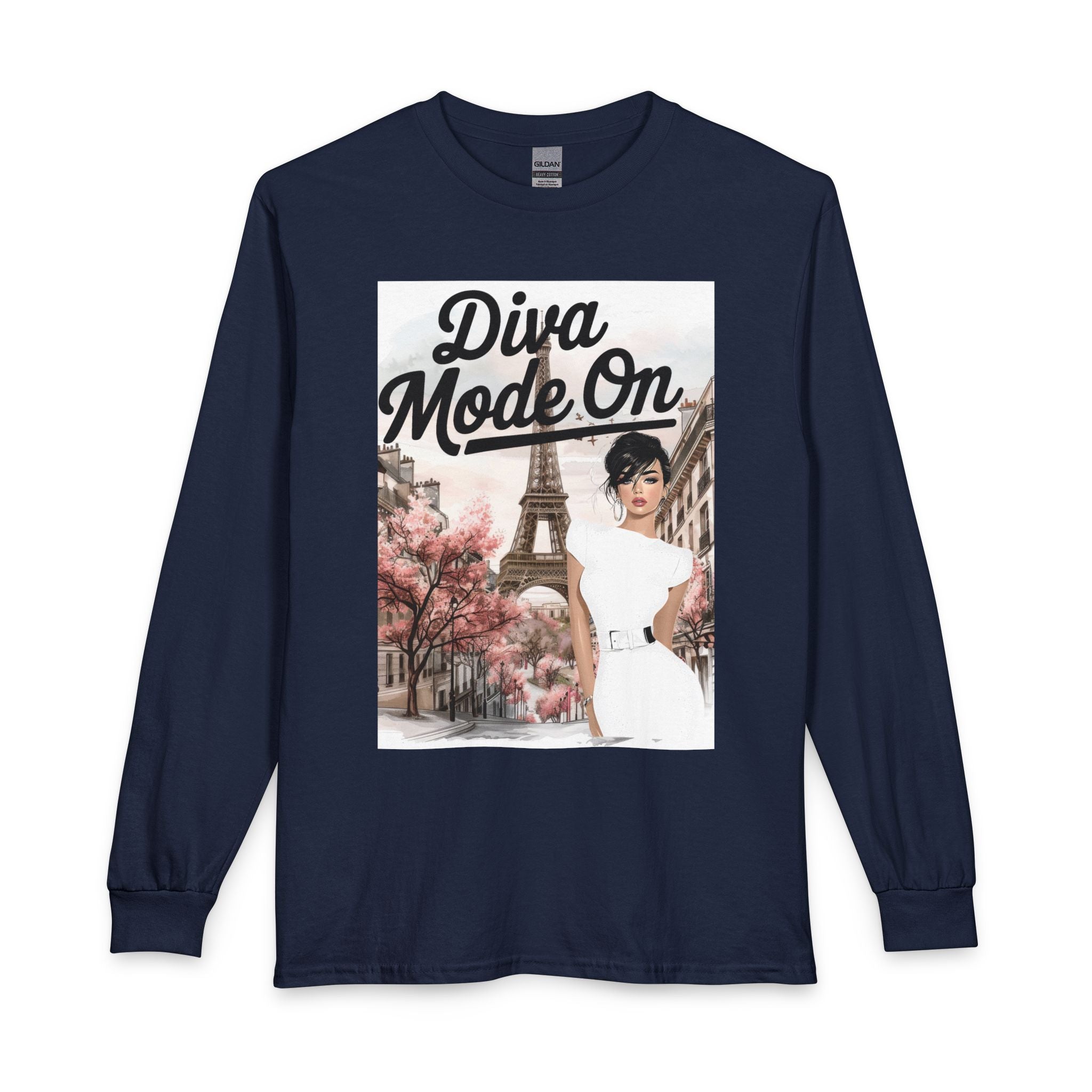 Diva Mode On Long Sleeve Tee