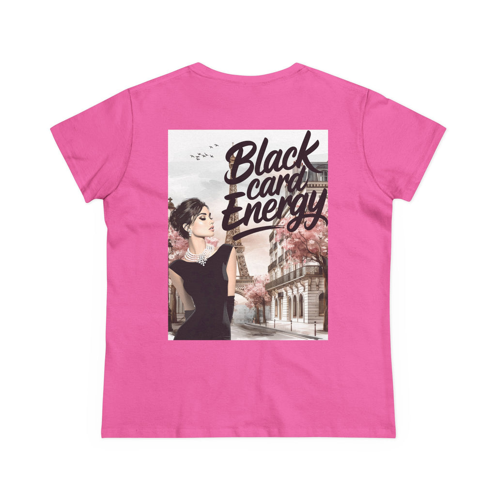 Black Card Energy Women's Tee — Vintage Glam Graphic T-Shirt