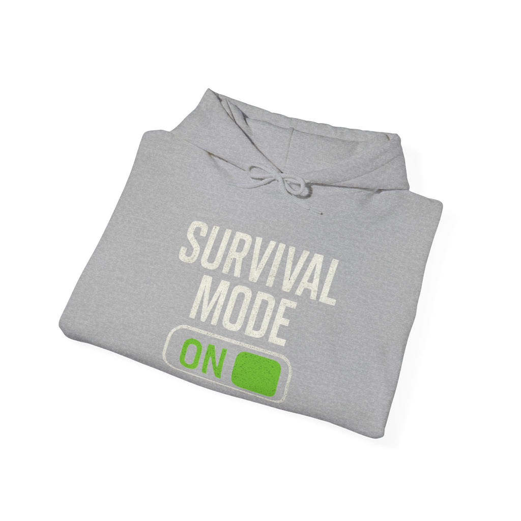 Survival Mode On Hoodie — Casual Graphic Pullover for Everyday Comfort