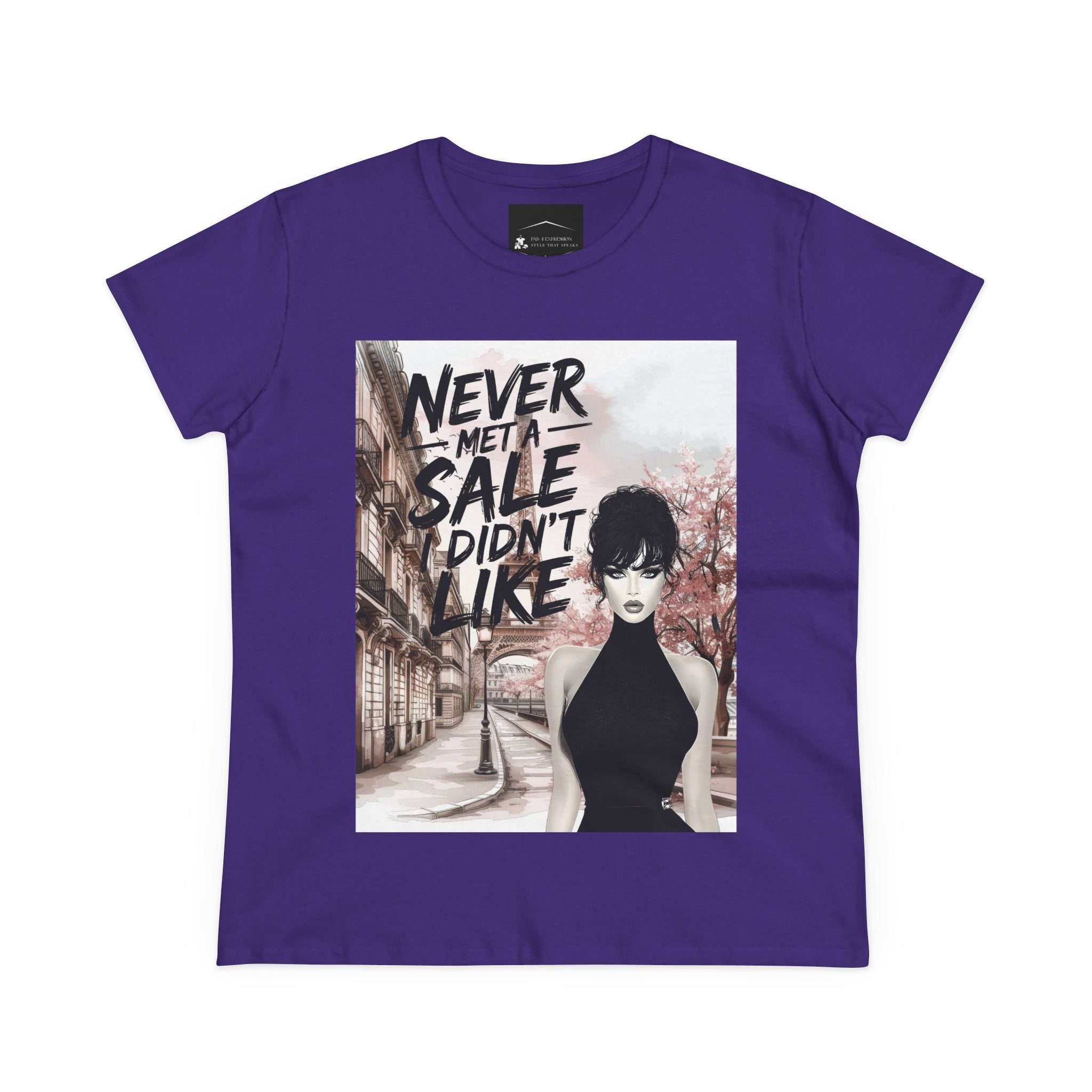 Graphic Tee — 'Never Met a Sale I Didn't Like' Women's Fashion T-Shirt