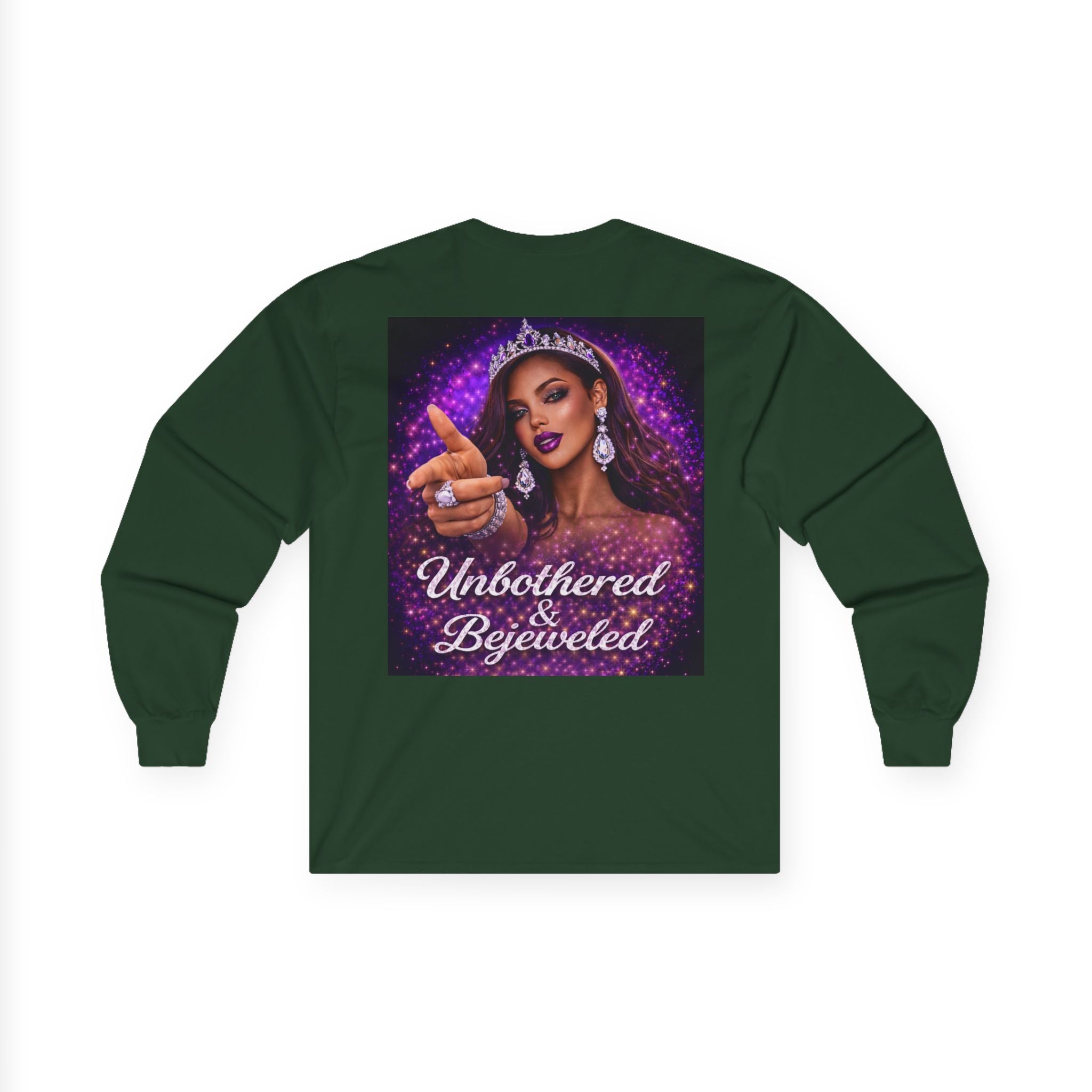 Unbothered & Bejeweled Long Sleeve Tee