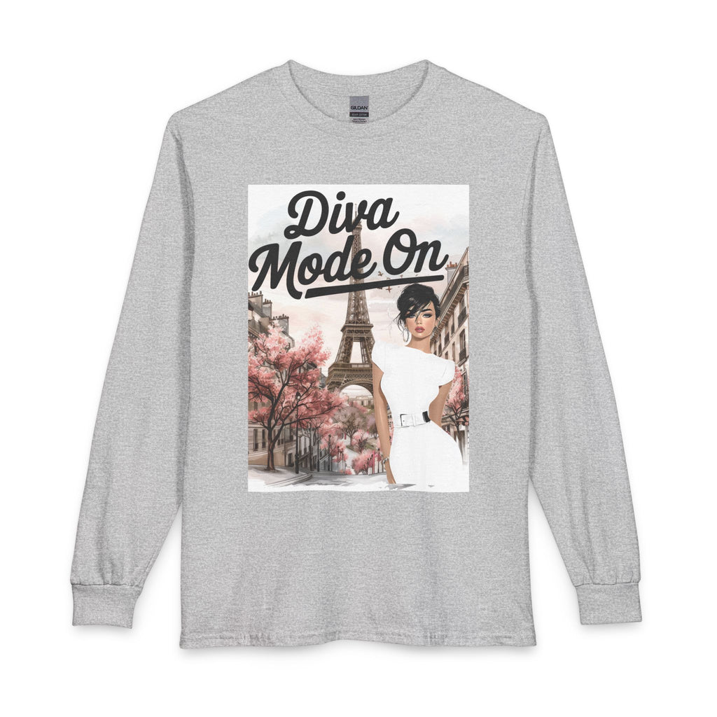 Diva Mode On Long Sleeve Tee