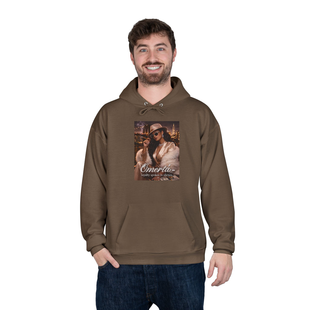 Vintage Cigarette Girl Hoodie — 'Cinerilla' Retro Pinup Pullover