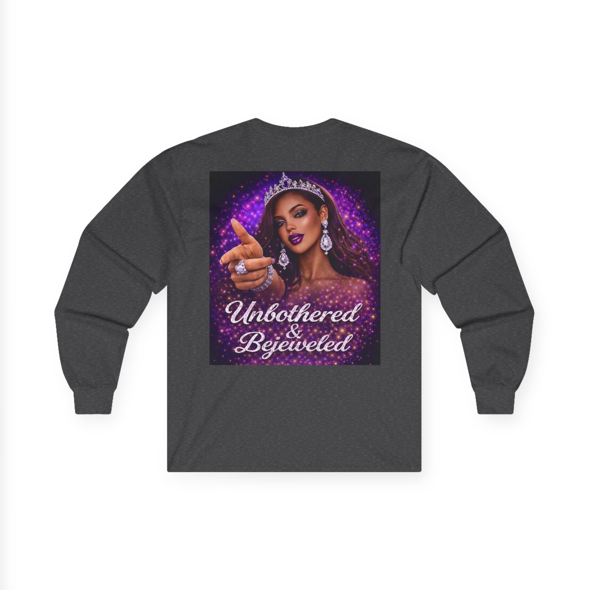 Unbothered & Bejeweled Long Sleeve Tee