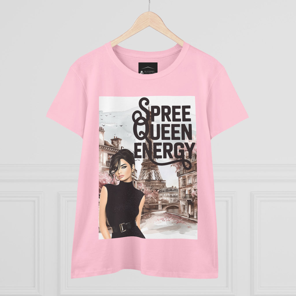 Spree Queen Energy Tee — Paris Fashion Graphic Women's T‑Shirt