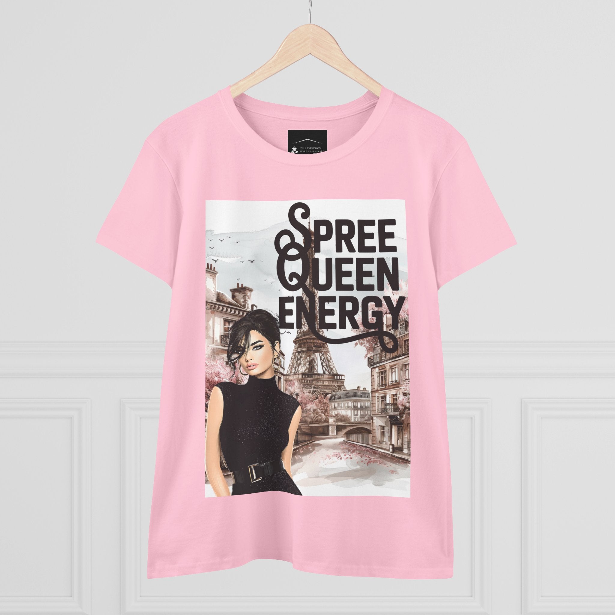 Spree Queen Energy Tee — Paris Fashion Graphic Women's T‑Shirt
