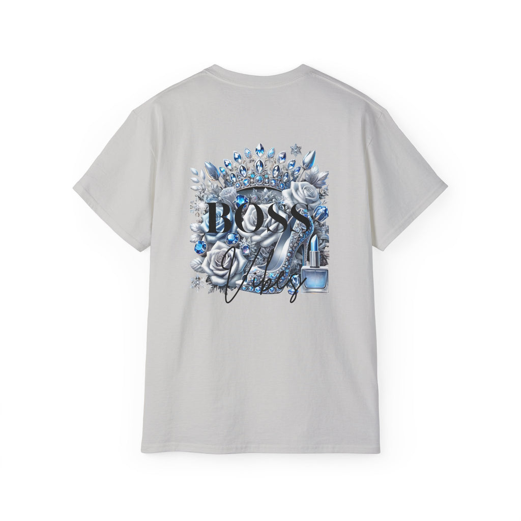 Boss Lady Tee — Women's Empowerment Graphic T‑Shirt (Crown & Roses Design)