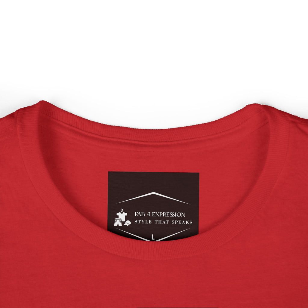 Soft & Savage Women's Tee — Retro Glam Portrait Graphic Shirt