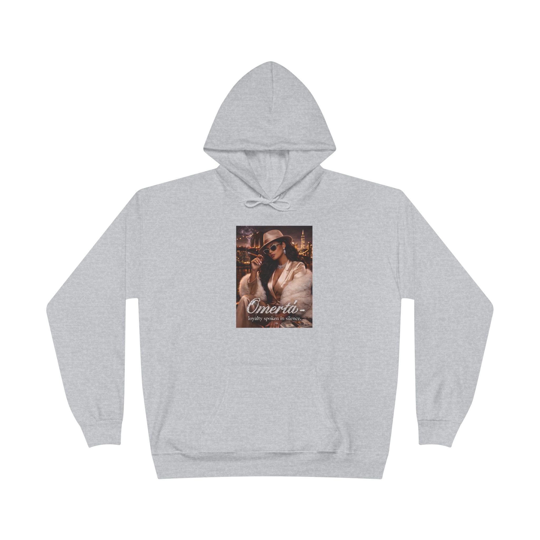 Vintage Cigarette Girl Hoodie — 'Cinerilla' Retro Pinup Pullover