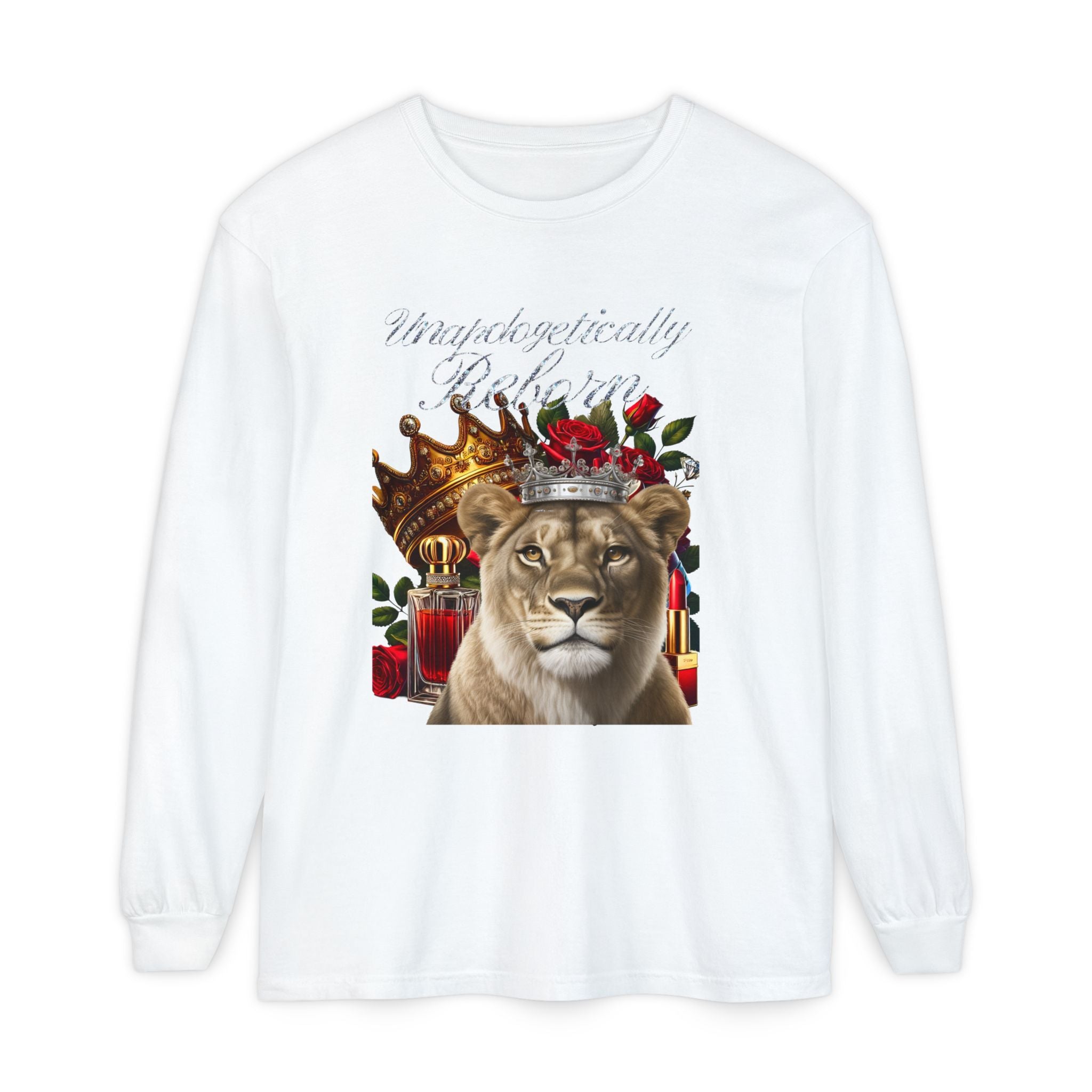 Unapologetically Reborn Long-Sleeve Tee — Strength, Redefined