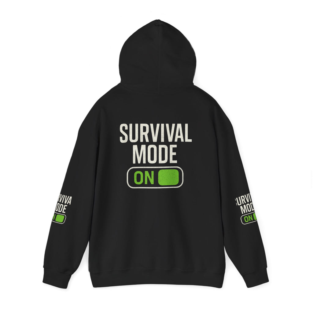 Survival Mode On Hoodie — Casual Graphic Pullover for Everyday Comfort