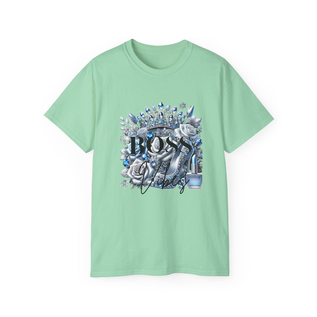 Boss Lady Tee — Women's Empowerment Graphic T‑Shirt (Crown & Roses Design)