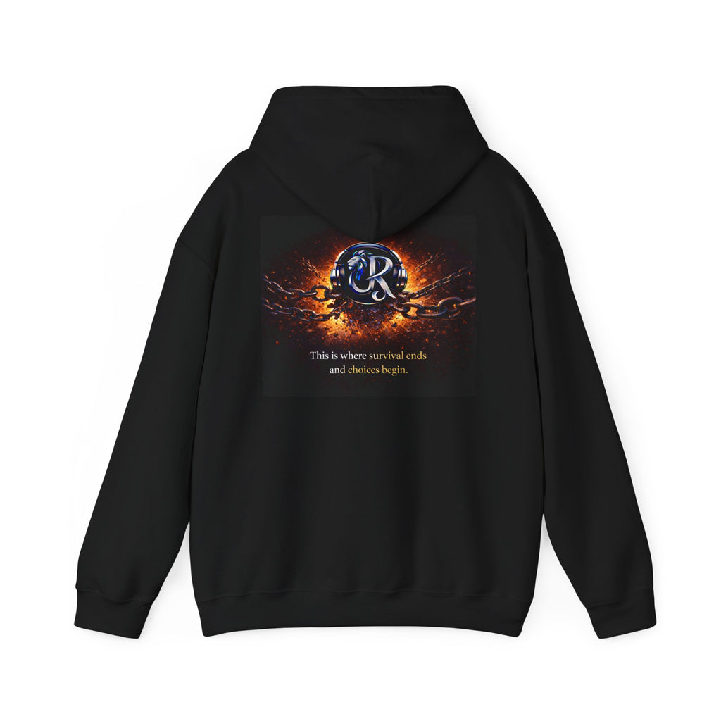 Ember Crest Hoodie — "This is where warrior souls and dreams begin" Graphic Pullover