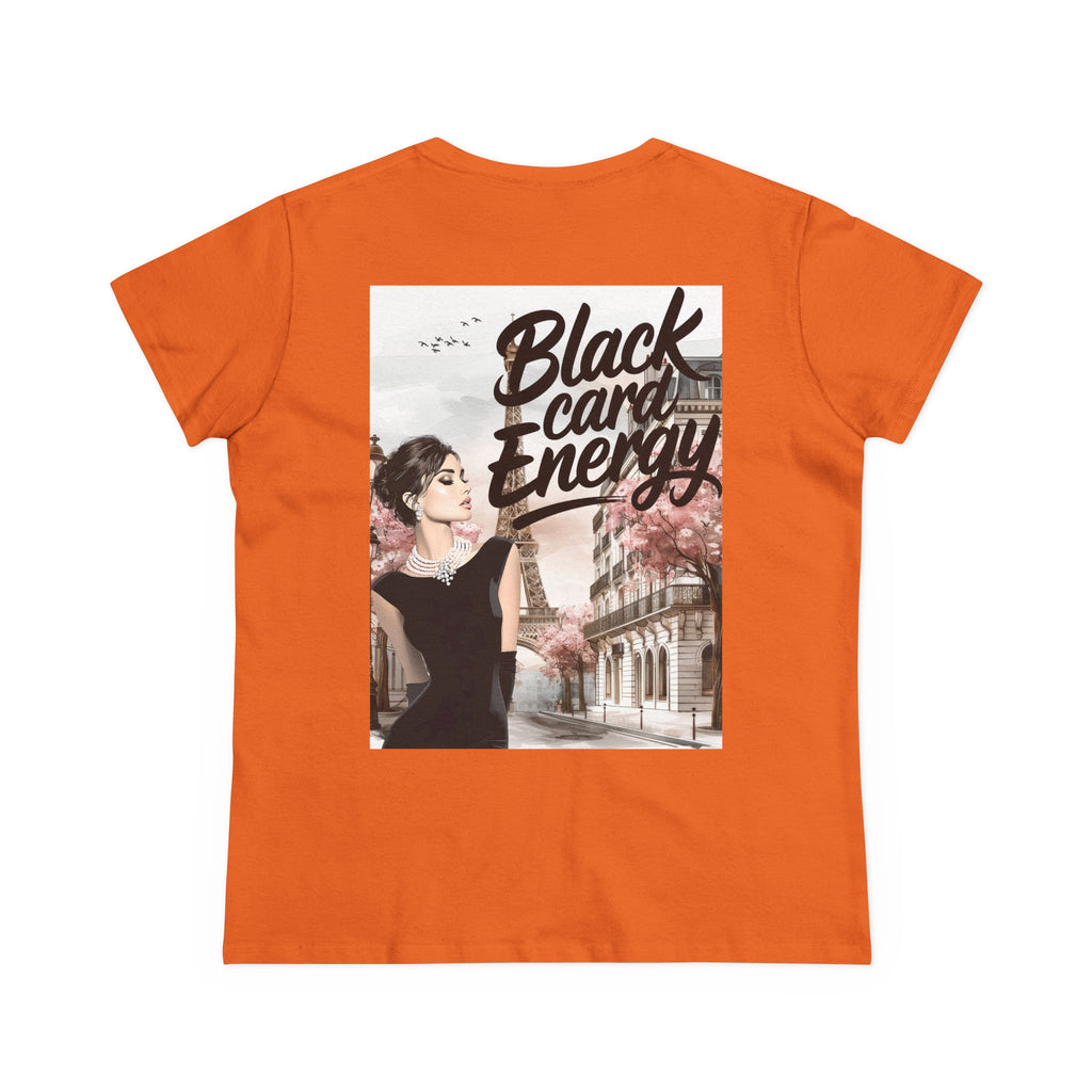 Black Card Energy Women's Tee — Vintage Glam Graphic T-Shirt