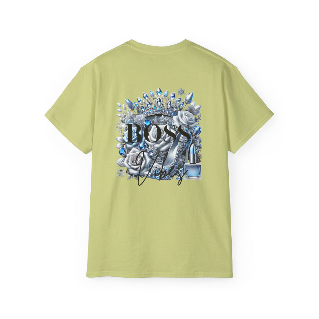Boss Lady Tee — Women's Empowerment Graphic T‑Shirt (Crown & Roses Design)