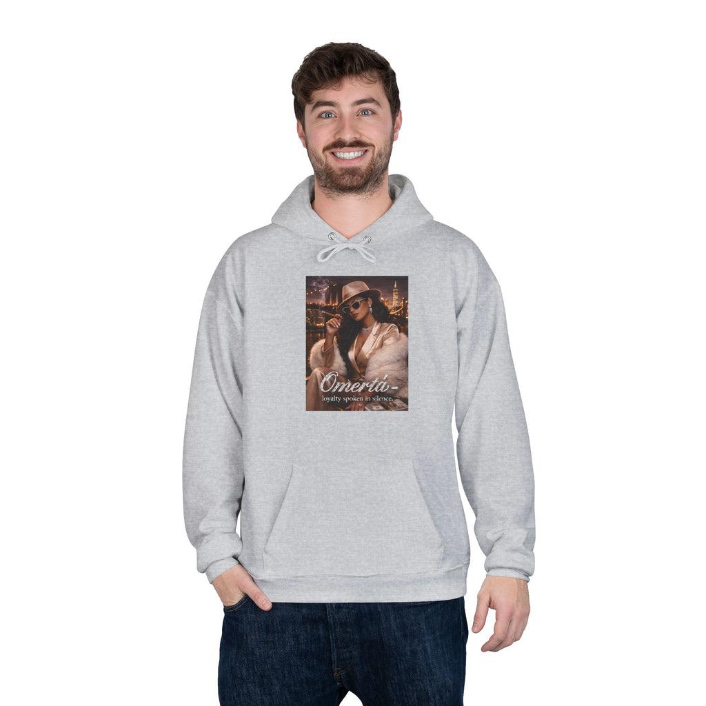 Vintage Cigarette Girl Hoodie — 'Cinerilla' Retro Pinup Pullover