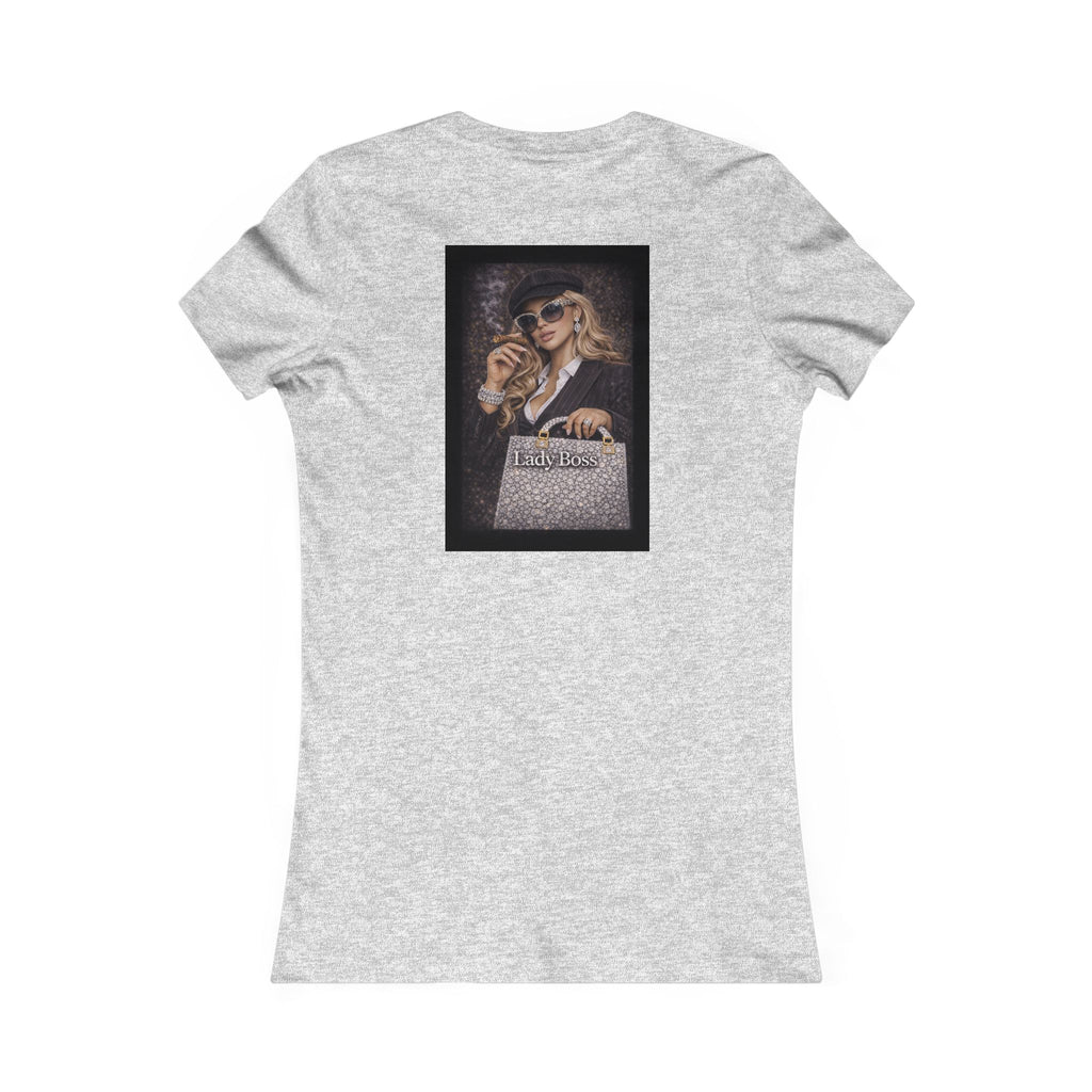 Lady Boss Graphic Tee — Glamorous Fashion Girl with 'Women's Favorite' Handbag