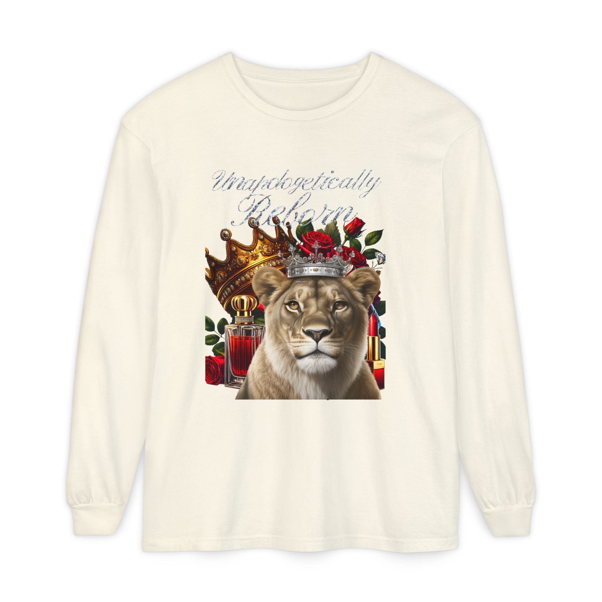 Unapologetically Reborn Long-Sleeve Tee — Strength, Redefined