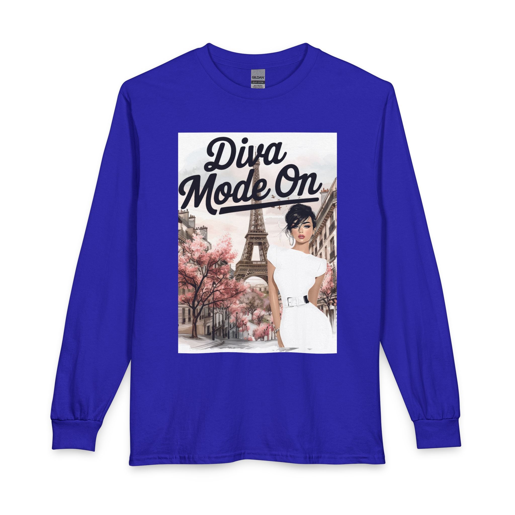 Diva Mode On Long Sleeve Tee